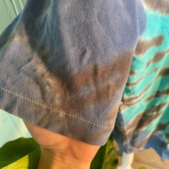 Hanes Beefy Tee 100% Cotton Single Stitch Tye Dye Tee Shirt - Picture 5 of 9